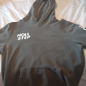 Used, dark green. Camo, Hollister hoodie.